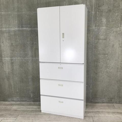【中古】シンライン  イトーキ（ITOKI） ハイキャビネット／両開き＋3段ラテラル