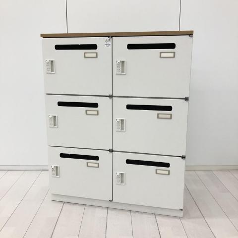 【中古】シンラインロッカー HCN-109HSR1-W9 イトーキ（ITOKI） 6人用パーソナルロッカー