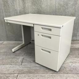 【スタンダードなデザインで高品質！スタッフ増員の際にオススメ！人気のBSシリーズ片袖デスク！ 】■コクヨ（KOKUYO）製　BS＋シリーズ　片袖デスク　W1000×D700mm　■シリンダー錠　■ニューグレー