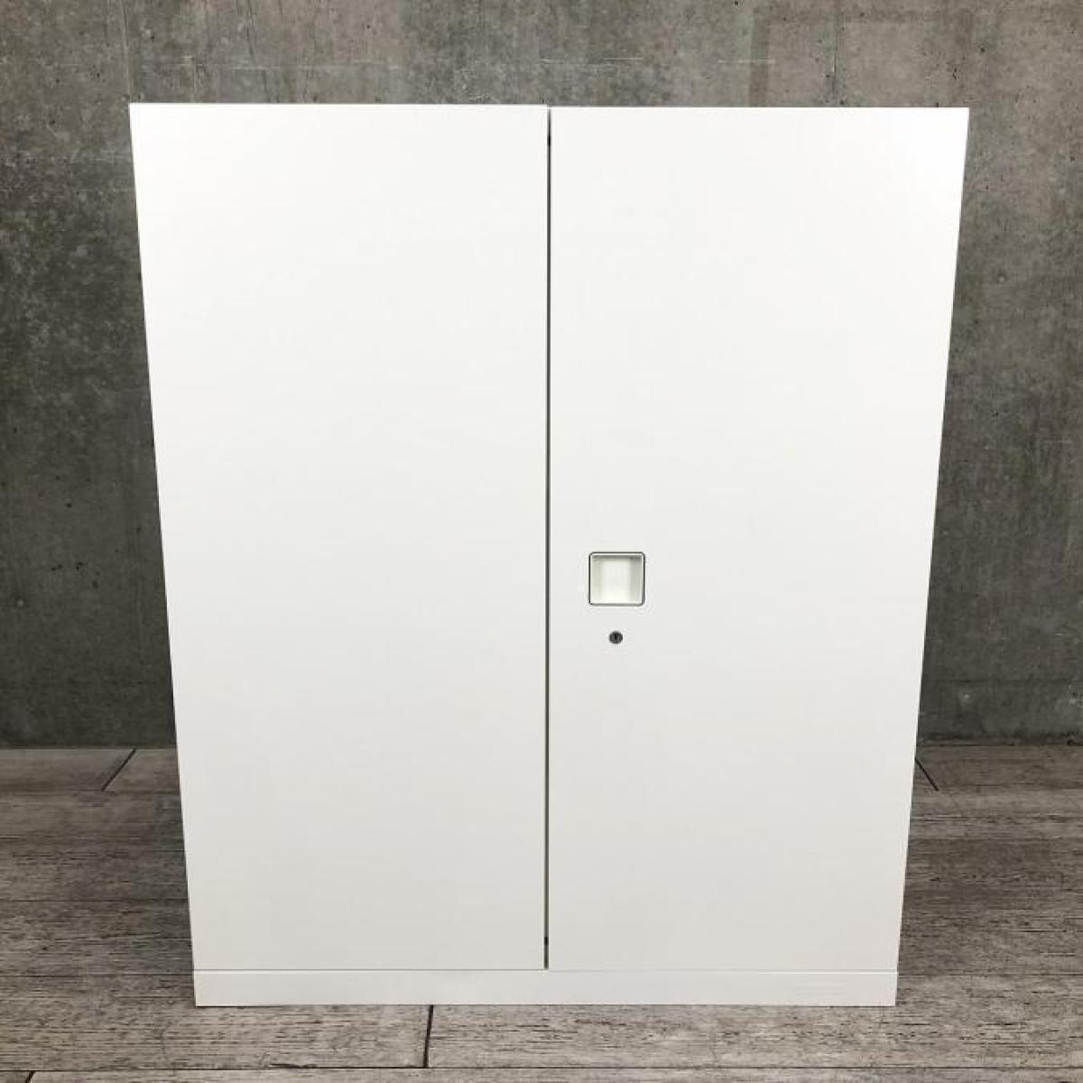 中古】レクトライン オカムラ/okamura ローキャビネット／両開き 