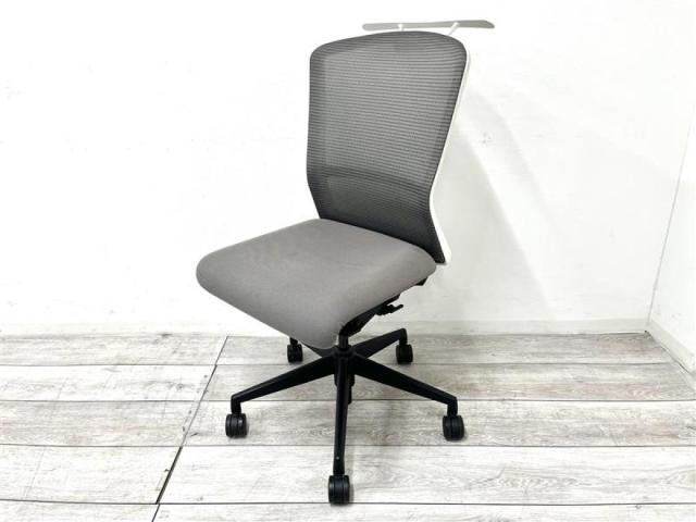 【中古】エルフィ  ウチダ（UCHIDA) 肘無ミドルバックチェア