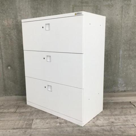 【中古】レクトライン  オカムラ（okamura） ローキャビネット／ラテラル