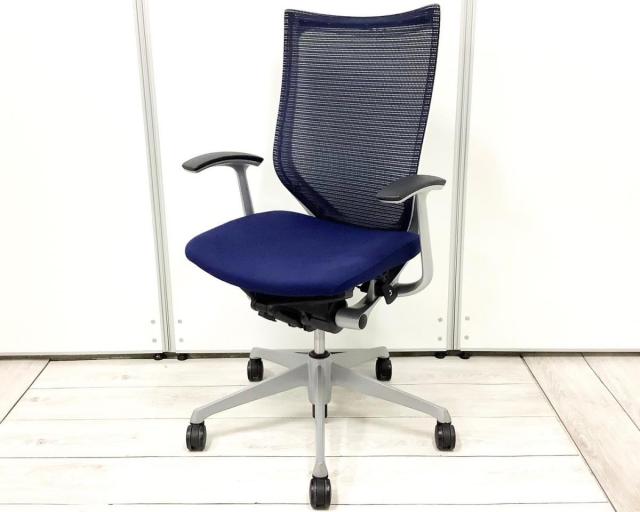 【中古】バロンチェア CP45DW-FPG4 オカムラ（okamura） 肘付ハイバックチェア