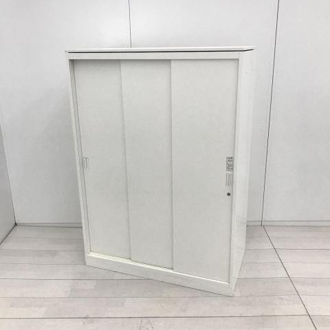 【中古】レクトライン 4B455Y　ZA75 オカムラ（okamura） ローキャビネット／引き違い