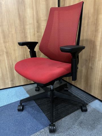 【中古】デュオラ メッシュ CRS-G3000E6 コクヨ（KOKUYO） 肘付ハイバックチェア