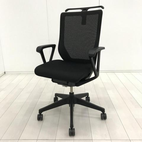 【中古】ミレッザ ロッキング有 KF-910JB-T1T1T1 イトーキ（ITOKI） 肘付ハイバックチェア