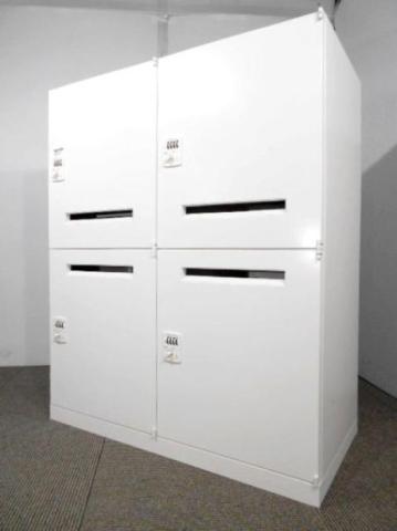 【中古】レクトラインロッカー  オカムラ（okamura） 4人用パーソナルロッカー