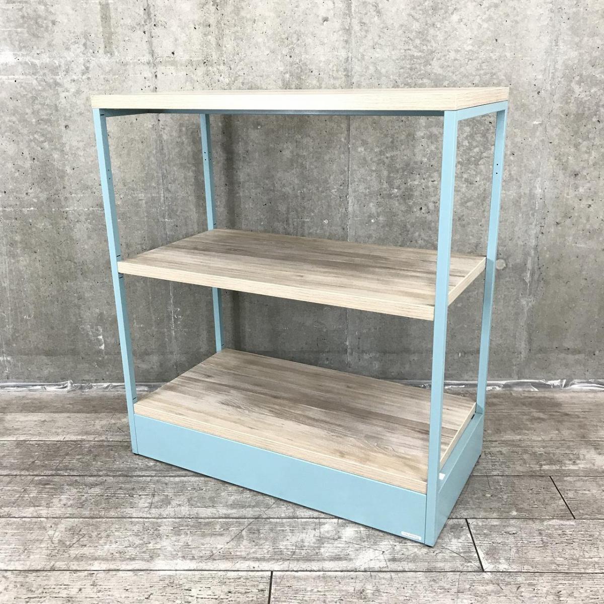 【在庫入替セール品！（本在庫限定価格）】【オシャレに収納・展示可能！】■オカムラ製　ライブス　オープンシェルフ　■ビンテージ木目ナチュラル＆ブルーフレーム【関東倉庫在庫品】【弊社使用欄：A01046856】
                        ライブスシェルフ
                                    中古
            