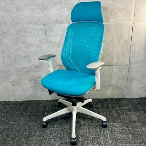 【中古】シルフィーメッシュ C635XW FMR6 オカムラ（okamura） 肘付ハイバックチェア