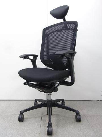 【中古】コンテッサチェア CM32BB オカムラ（okamura） 肘付ハイバックチェア