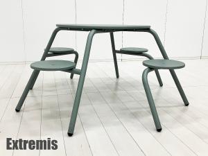 extremis / エクストレミス　Virus / ウイルス 4人掛 ピクニックテーブル　グリーン系　アウトドア/テラス/エクステリア ABW