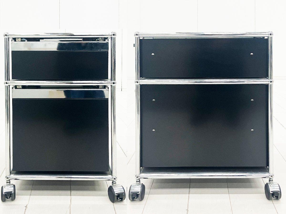 美品　USMハラー　2段　ワゴン　ロールボーイ　デスクワゴン　モダン　高級 値下げ/USM Haller(ハラー)のロールボーイ/鍵付です♪モダンクラシック