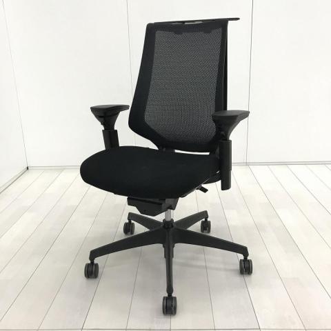 【中古】デュオラ メッシュ CRS-G3000E6 コクヨ（KOKUYO） 肘付ハイバックチェア
