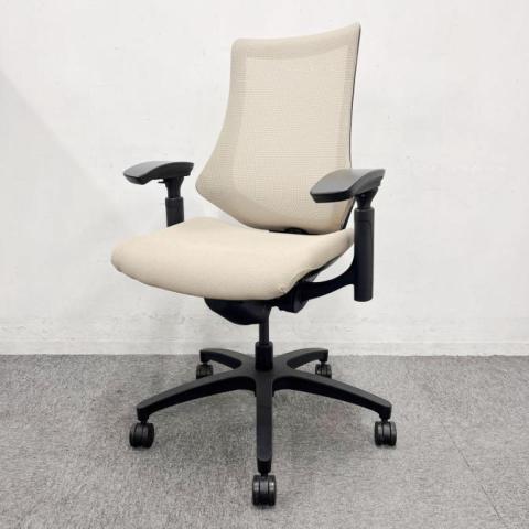 【中古】エフメッシュ  イトーキ（ITOKI） 肘付ハイバックチェア