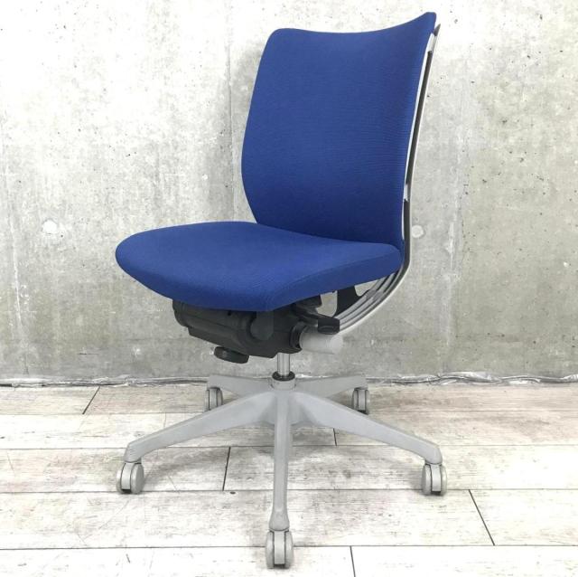【中古】ヴィスコンテチェア  オカムラ（okamura） 肘無ローバックチェア
