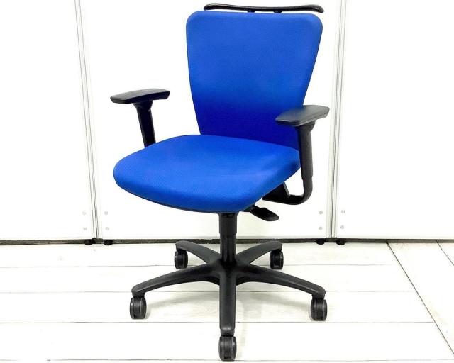 【中古】カロッツァチェア CK94ZR-FS16 オカムラ（okamura） 肘付ローバックチェア