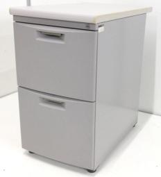 【ワークスペースの拡張にもオススメ！】■イトーキ　シーゼットシリーズ　脇机2段　■デスク周りの書類をスッキリ整理！【デスクサイドキャビネット】【ITOKI　CZ】