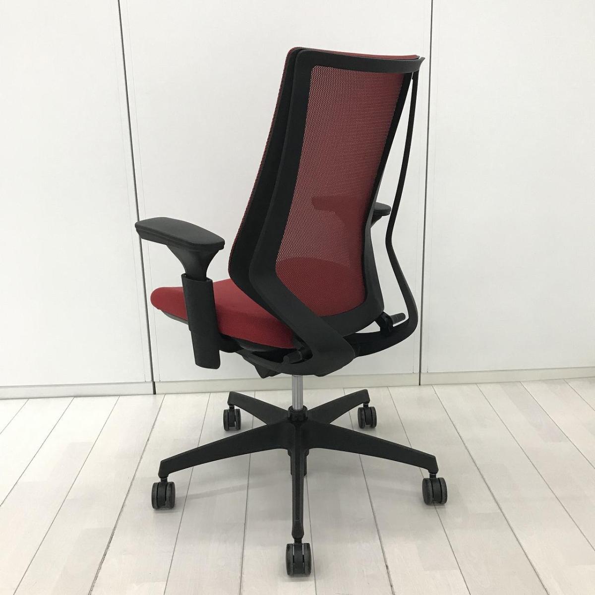 TG350①☆KOKUYO☆デュオラ☆オフィス☆メッシュ☆チェア☆肘付き☆22年 中古】デュオラ メッシュ CRS-G3000E6 コクヨ/KOKUYO 肘付ハイバック