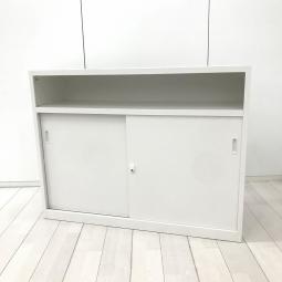 【事務用品】ハイカウンター　横幅900mm　引き違いタイプ　鍵つき