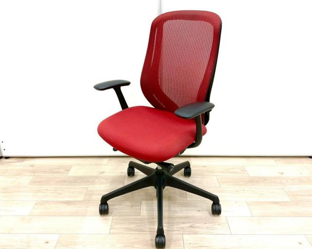 【中古】シルフィーメッシュ  オカムラ（okamura） 肘付ハイバックチェア