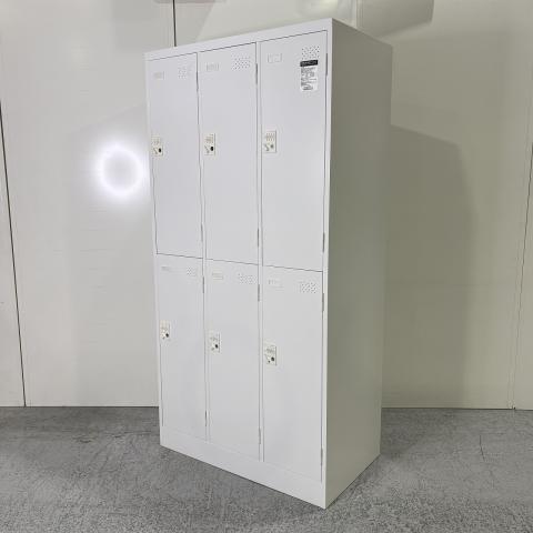 【中古】LKロッカー LK-DN6SAWN コクヨ（KOKUYO） 6人用更衣ロッカー