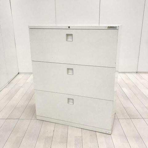 【中古】レクトライン 4BG3ZC　ZA75 オカムラ（okamura） ローキャビネット／ラテラル