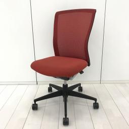 【在庫入替セール品！（本在庫限定価格）】【魅力的なレッドカラー！スリムな見た目のコクヨ製エトスチェア！！】■コクヨ（KOKUYO）製　エトス（ETHOS）　■肘無ハイバック　■レッド　【弊社使用欄：A01038904】【HU】