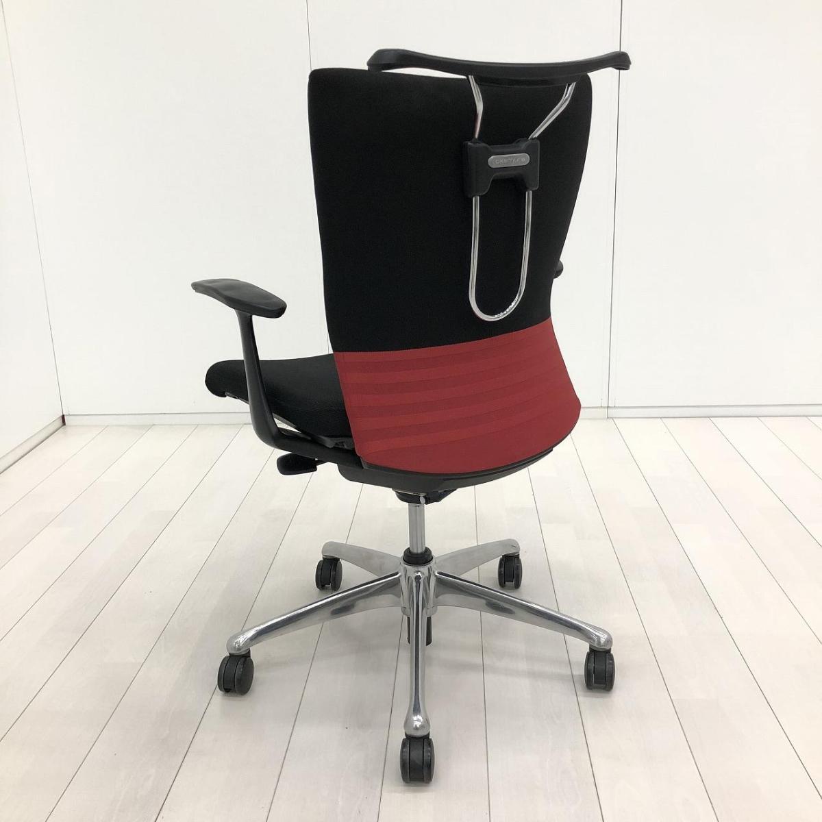 中古】フィーゴチェア CJ44BR-FAM9 オカムラ/okamura 肘付ミドルバック 
