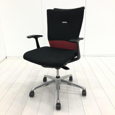 【中古】フィーゴチェア CJ44BR-FAM9 オカムラ（okamura） 肘付ミドルバックチェア