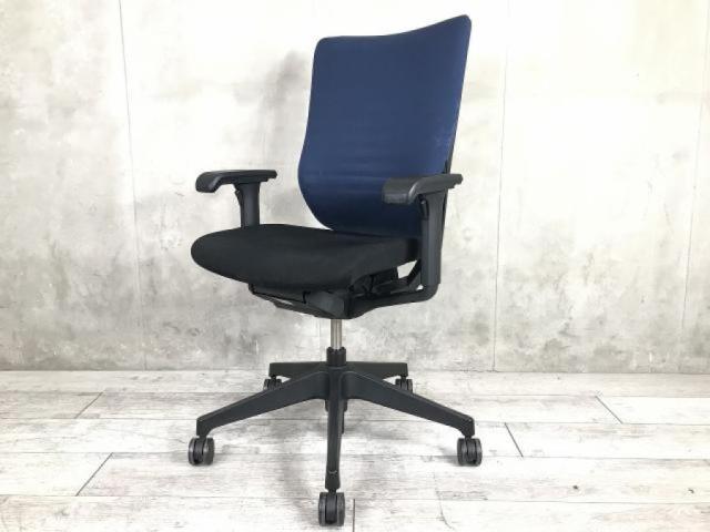 【中古】エピオスチェア KE-430GB-T1T1B2 イトーキ（ITOKI） 肘付ハイバックチェア