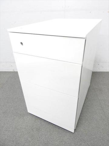 【中古】プロユニット  オカムラ（okamura） ワゴン3段