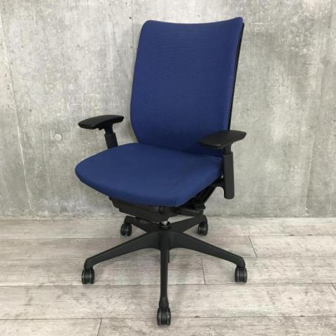 【中古】ヴィスコンテチェア CW83ZA FEA4 オカムラ（okamura） 肘付ハイバックチェア