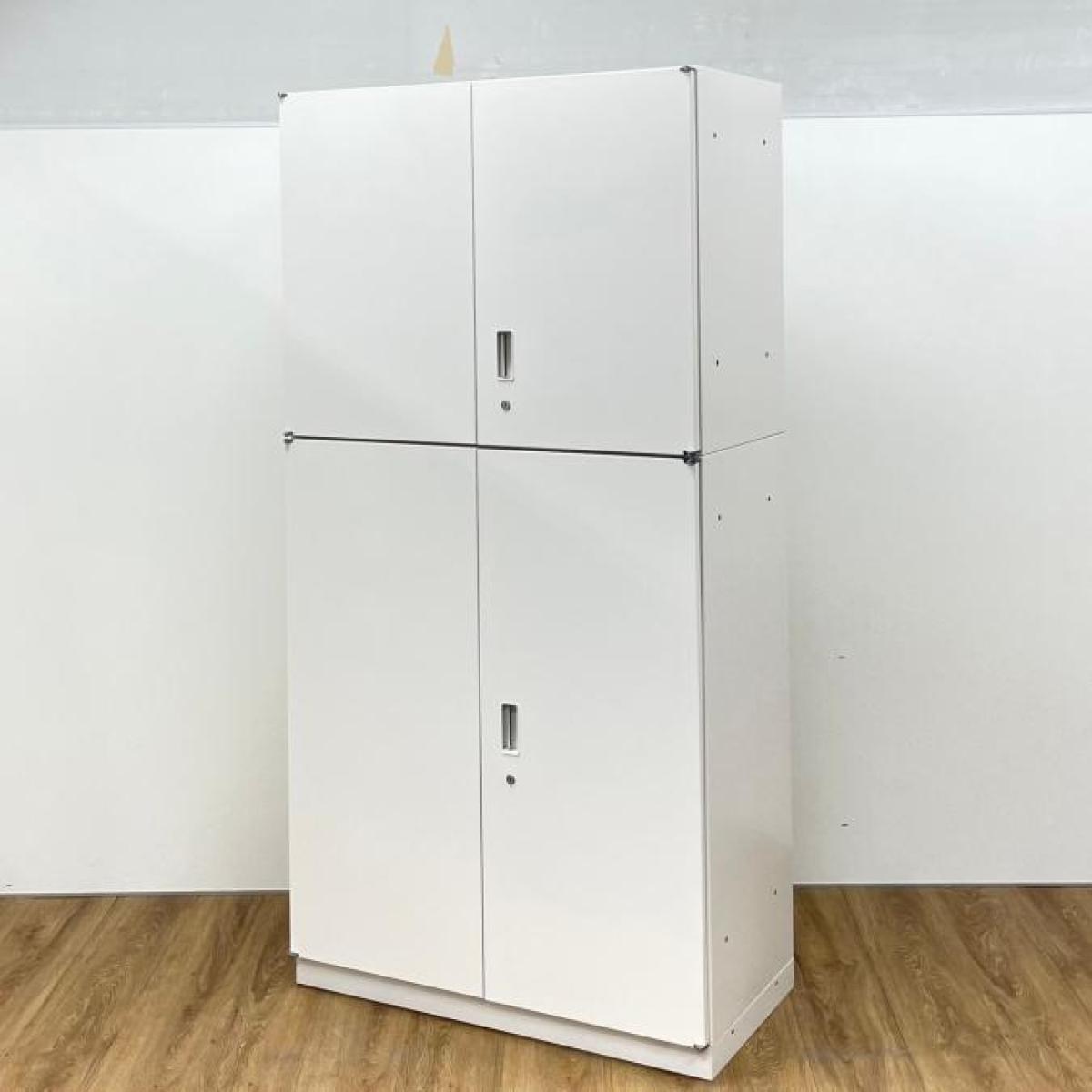 ⑨/26【西】イトーキ製　シンラインシリーズ　ホワイトカラー　両開き+両開き　上下書庫セット！！
                        シンライン
                                    中古
            