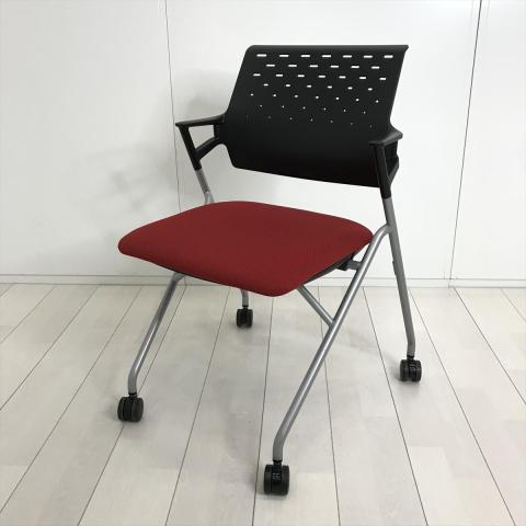 【中古】ピエガ（PIEGA）チェア CK-720E6G4A8-W コクヨ（KOKUYO） ネスティングチェア