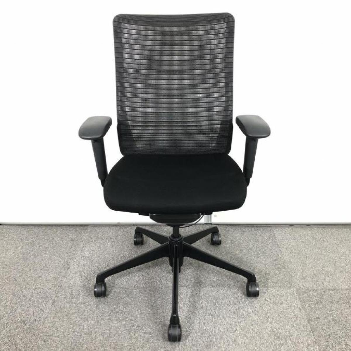 中古】コーラルメッシュ CQ35MR-FSH1 オカムラ/okamura 肘付ハイバック 