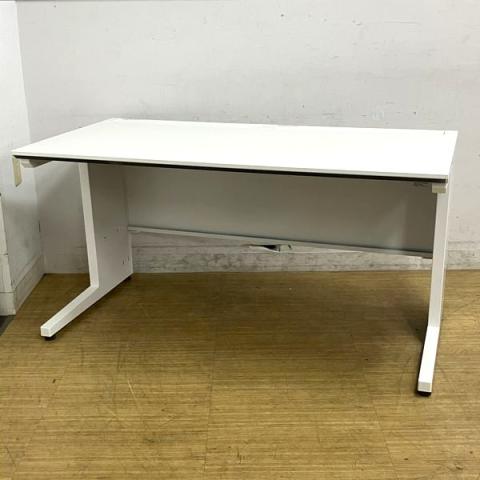 コクヨ iS 平机(スタンダードテーブル) W1400サイズ 配線収納に配慮した設計がポイント ホワイト 引き出し無し