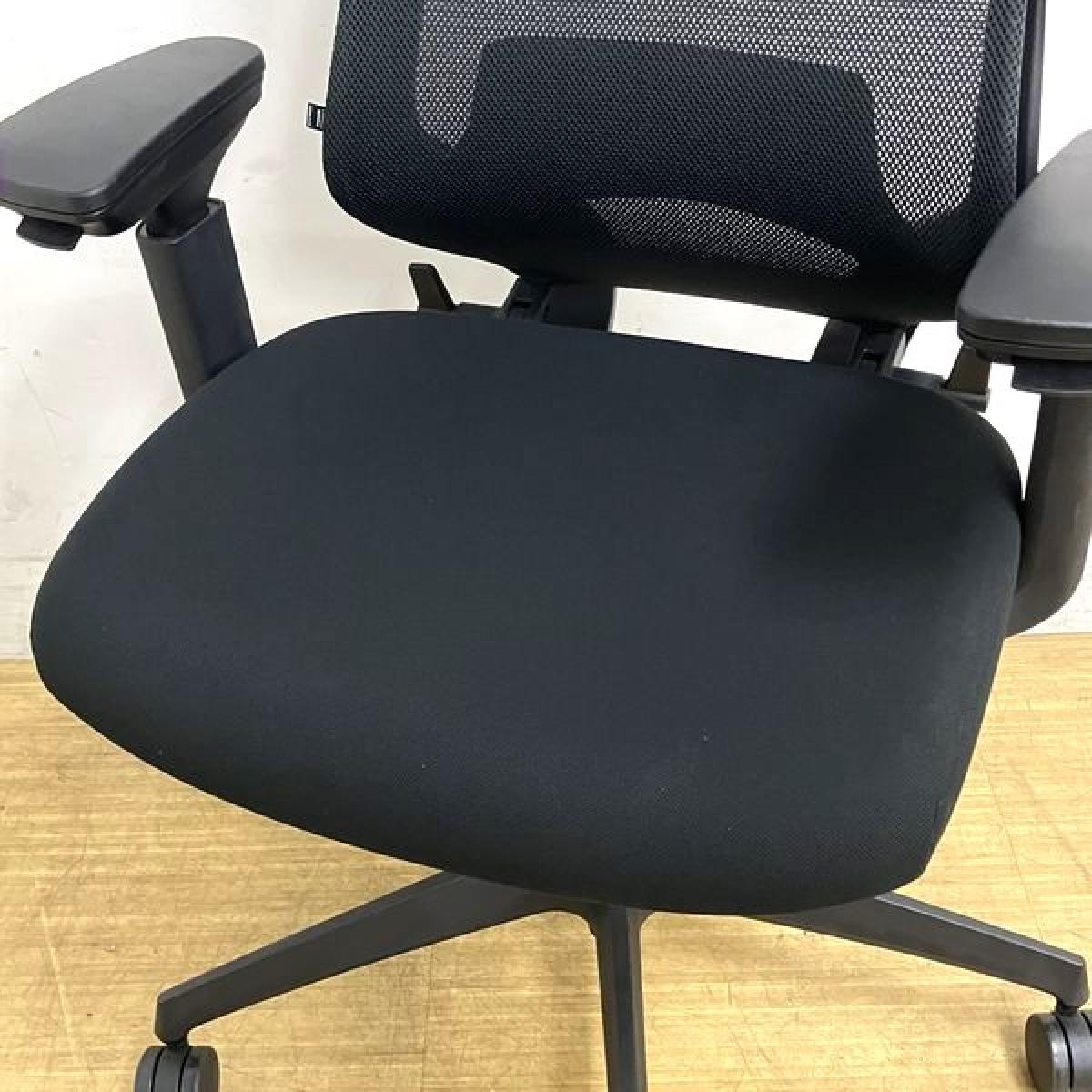中古】デュオラ2 C08S-20M-BKE6E61 コクヨ/KOKUYO 肘付ハイバック 