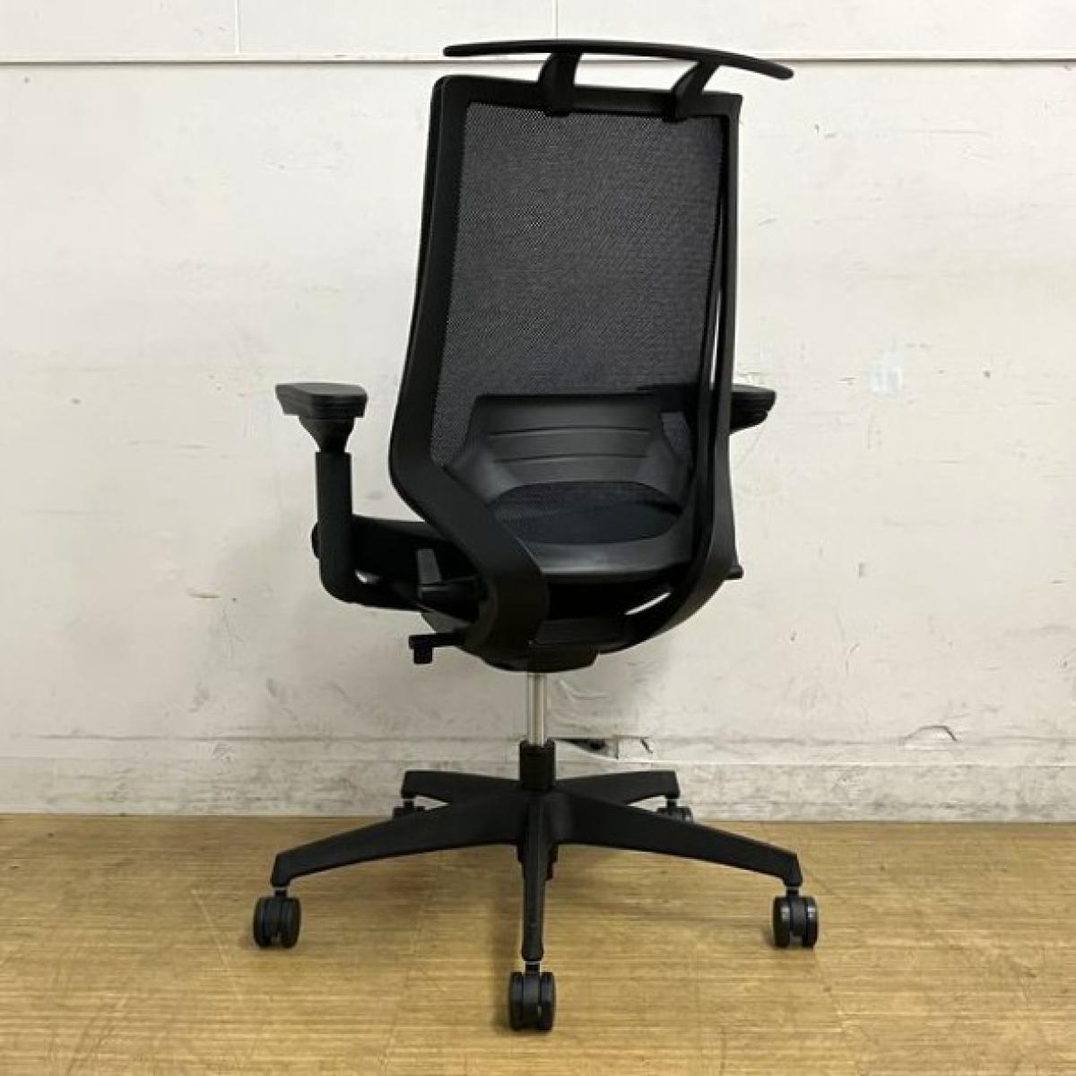 コクヨ　アナベル２　黒布張り　応接イス５点セット『中古良品小傷あり』 リサイクルショップ サルフ / コクヨ アナベル2 黒布張り 応接イス5