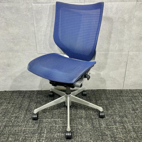 【中古】バロンメッシュチェア CP83CR FEH4 オカムラ（okamura） 肘無ローバックチェア