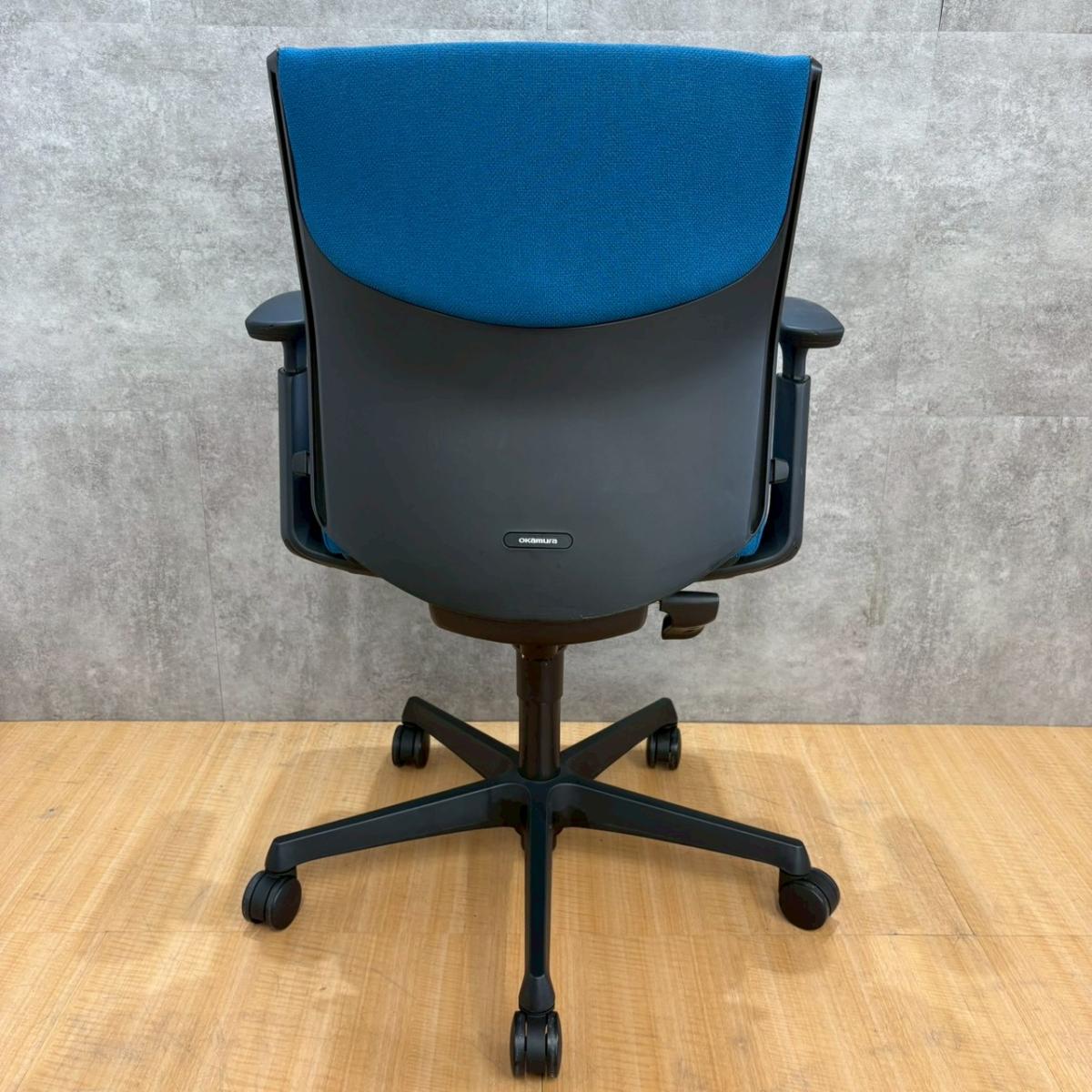 中古】エスクード オカムラ/okamura 肘付ローバックチェア 584070 
