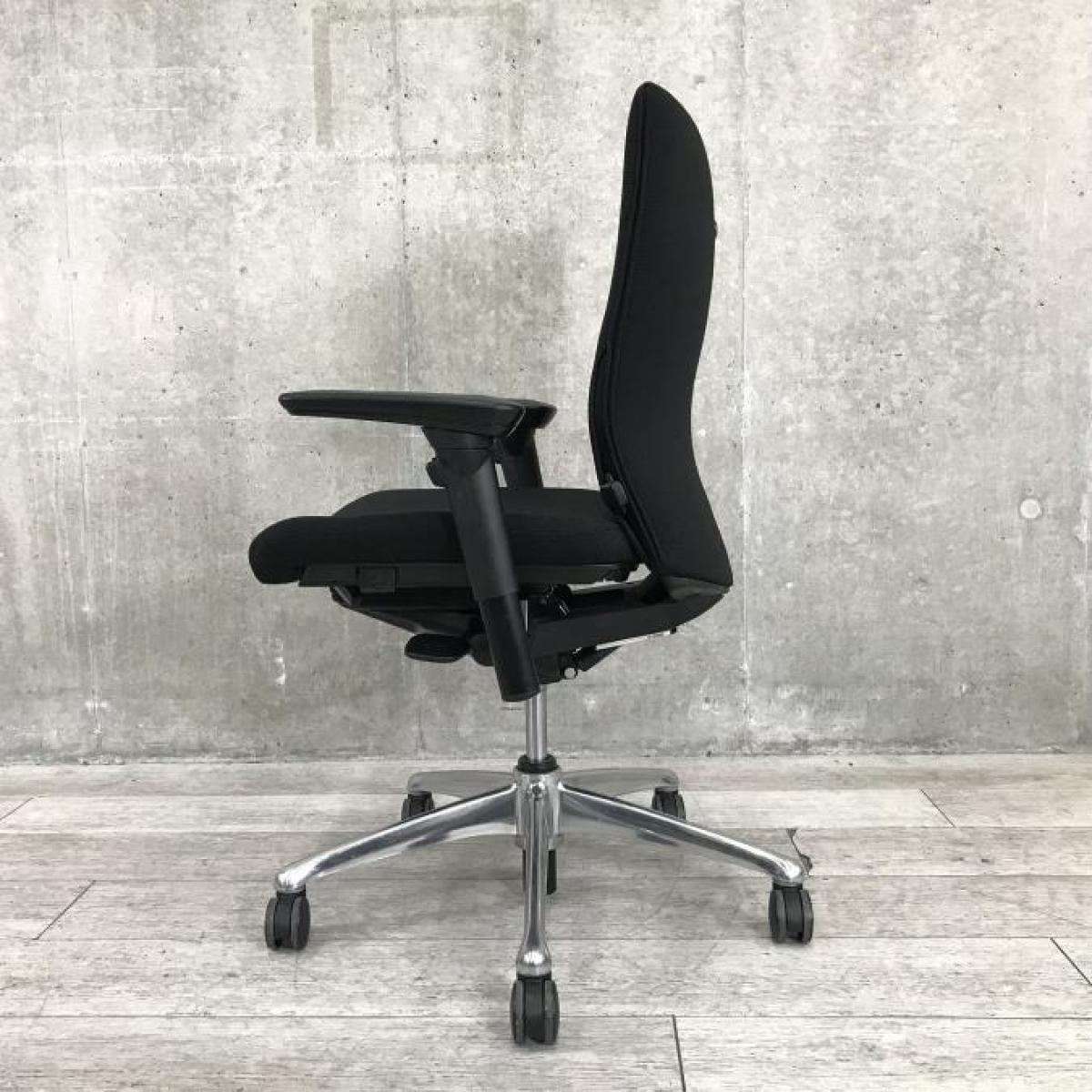 中古】フィーゴチェア オカムラ/okamura 肘付ミドルバックチェア 