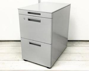 【大量入荷！】■コクヨ GT 3段ワゴン　/　シルバーカラーでオフィスをスタイリッシュに　/　A4収納可能　/　オフィスバスターズ福岡博多店は全国対応可能です