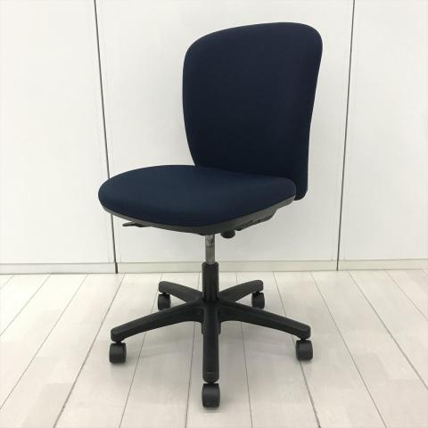 【中古】リエットR KT-340PG-T1 イトーキ（ITOKI） 肘無ローバックチェア