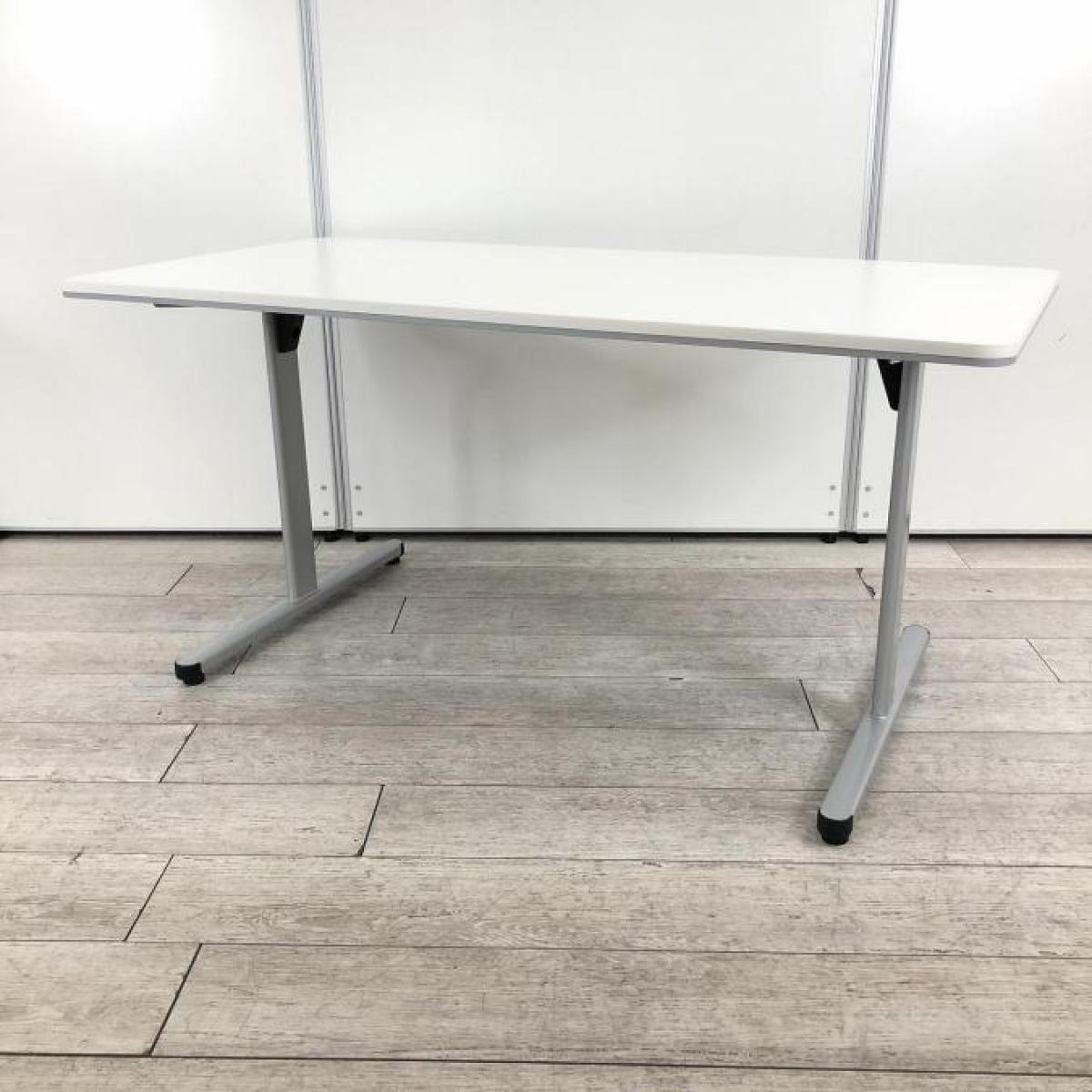 【４～6人用としてオススメのミーティングテーブル！ちょっとした作業にもおすすめ！】■コクヨ(KOKUYO)製　BT-500シリーズ　ミーティングテーブル　会議用　W1500×D750㎜　■天板：ホワイト/T字脚：シルバー
                        BT-500シリーズ
                                    中古
            