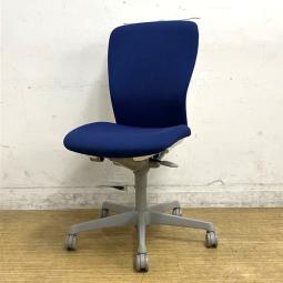 オカムラ　スラート　ハイバックモデル　ミディアムブルー×ホワイトシェル　定番シリーズで使い勝手抜群　嬉しいコートハンガー付き【愛知・名古屋・豊田・静岡・浜松】