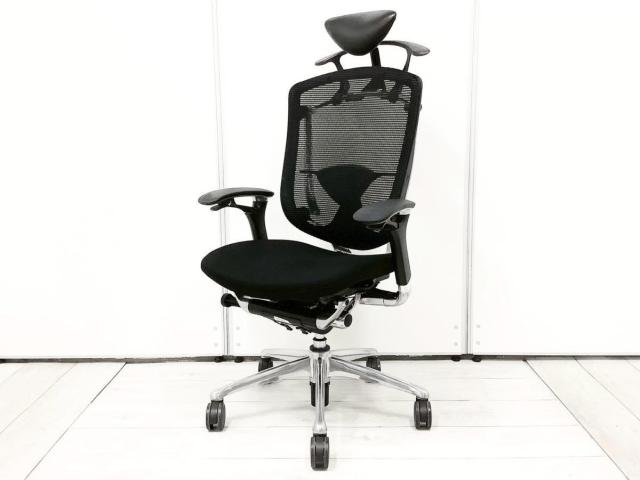 【中古】コンテッサチェア  オカムラ（okamura） 肘付ハイバックチェア