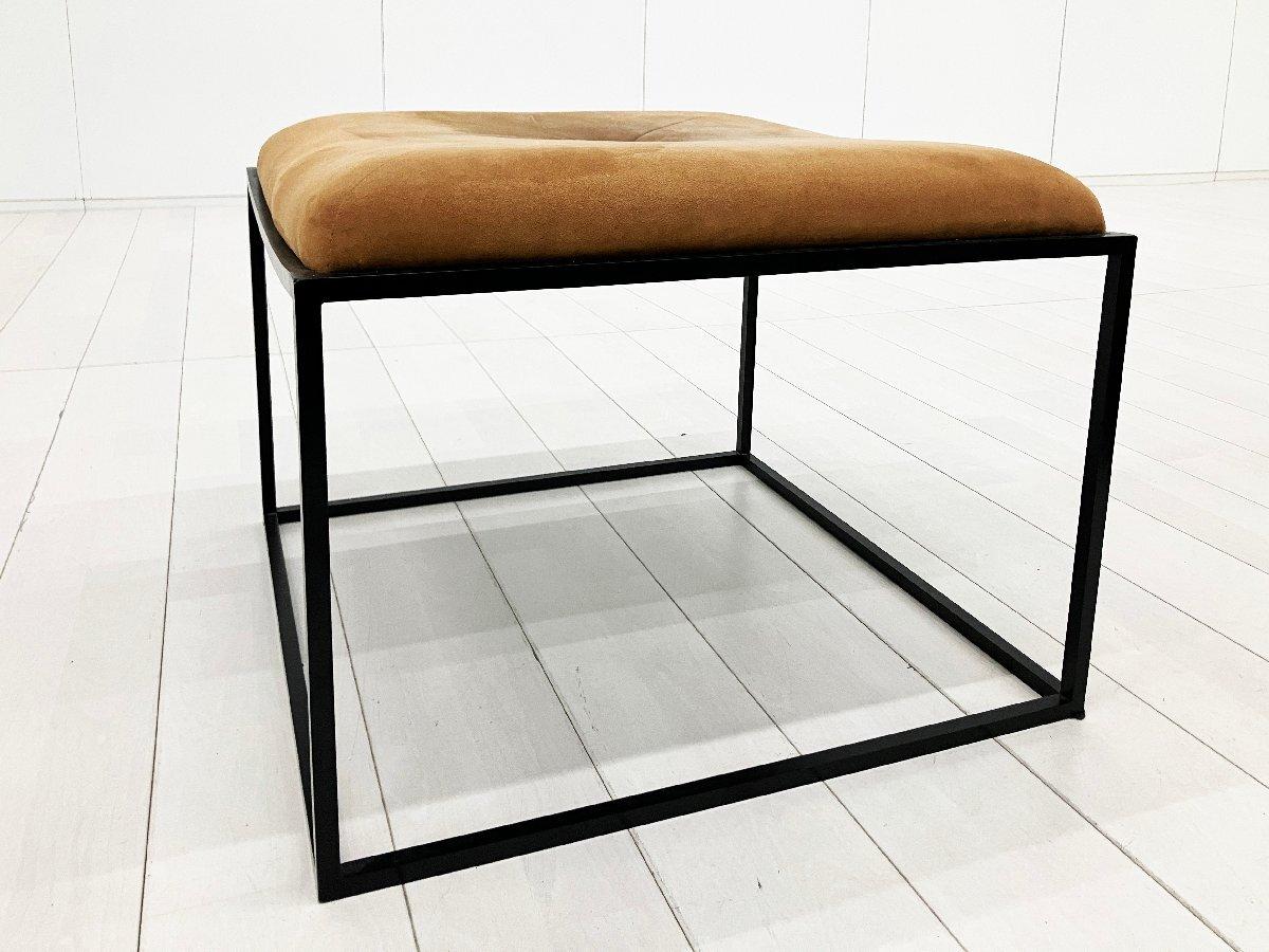 unknown　インダストリアル スチールフレーム オットマン　ブラウン系　W600
                        その他シリーズ
                                    中古
            