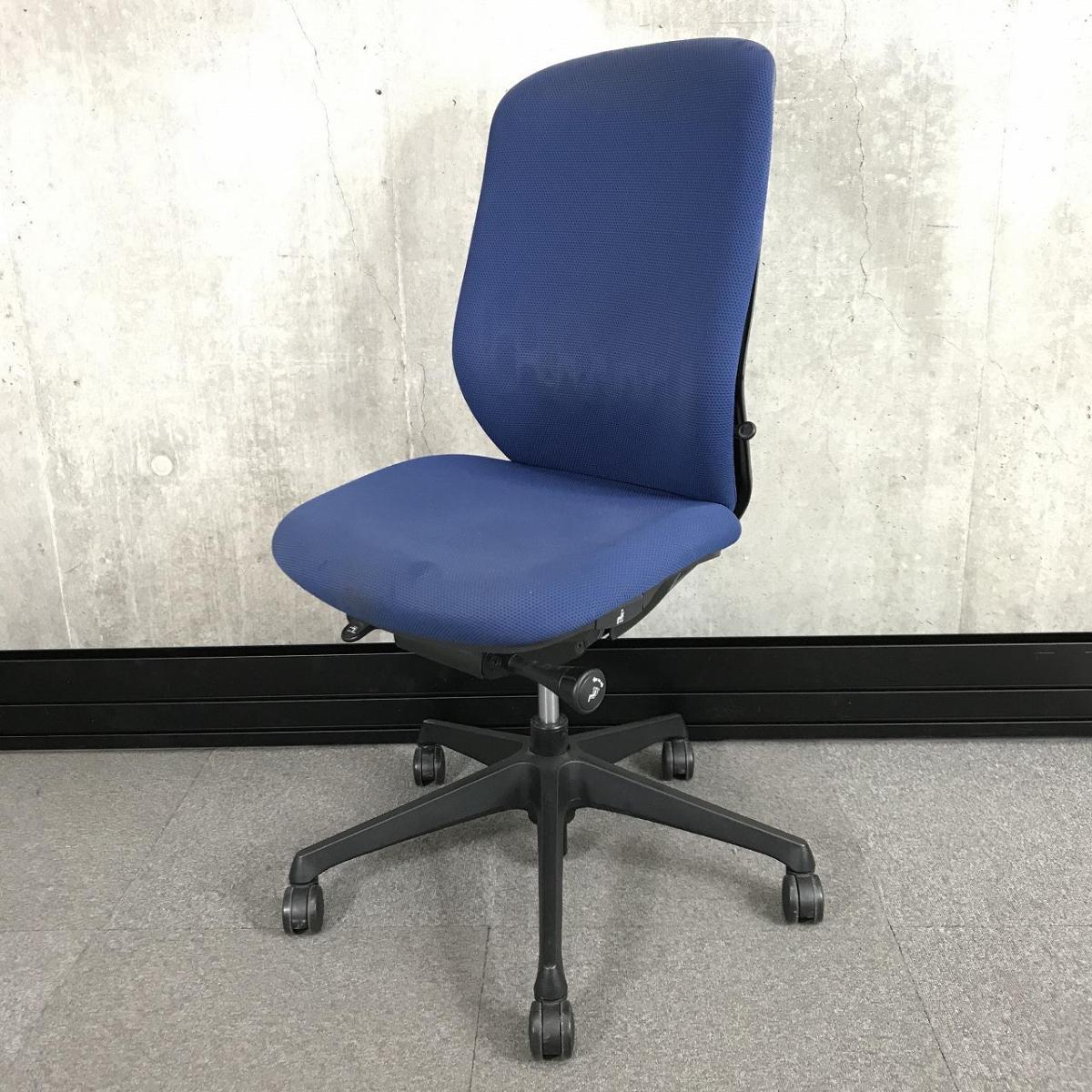 中古】シルフィー C647XR FSF3 オカムラ/okamura 肘無ハイバックチェア 