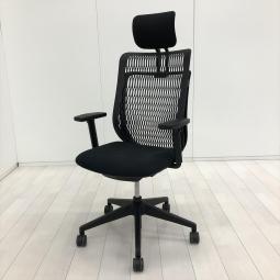 【在庫入替セール！】ウチダ/AJ/肘付きハイバック/ブラック/メッシュ