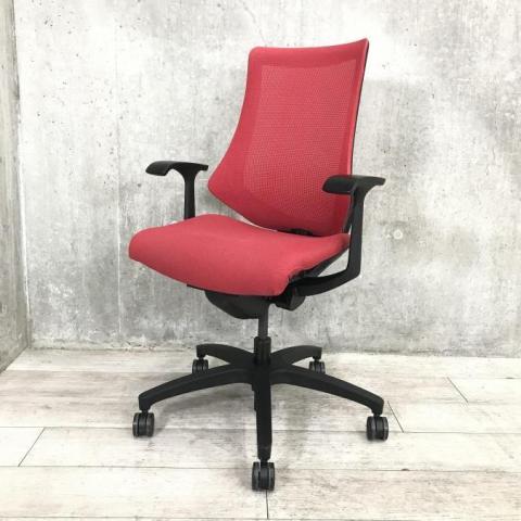 【中古】エフメッシュ KG-170JB-T1M4 イトーキ（ITOKI） 肘付ハイバックチェア